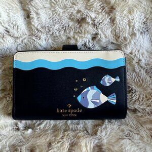 Kate Spade what a catch bifold wallet NWT